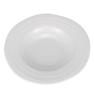 Assiette creuse 28 cm Ceres, bord Bisquit