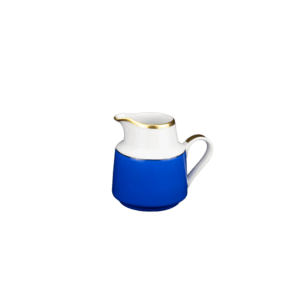 Gießer 0,2 l, Colour königsblau mit Goldrand