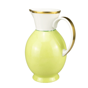 Brocca da 1,2 l Colore verde con bordo dorato