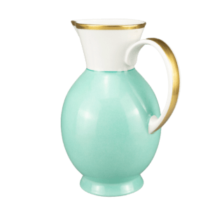 Brocca 1,2 l Colore turchese con bordo dorato