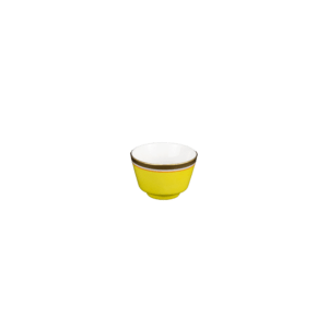 Bowl 0,06 l Colour gelb mit Goldrand