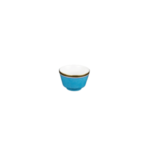 Bowl 0,06 l Colour bleu avec bord doré