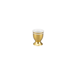 Eierbecher mit Fuss, vollgold handgemalt