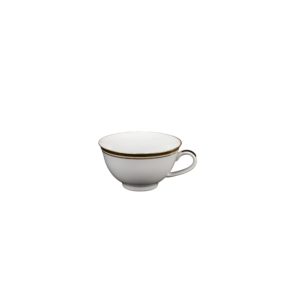 Tasse flach 0,18 l, goldlinie