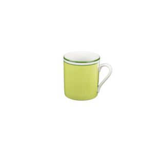 Boccale 0,2 l Colore verde screziato con bordo verde scuro